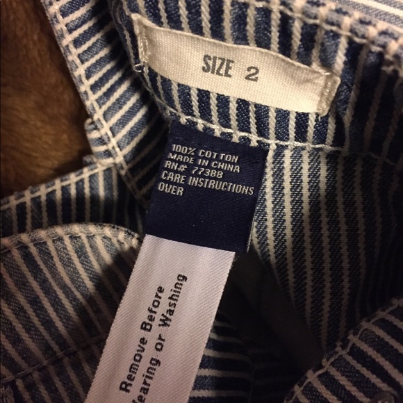 sold • nwt madewell walker mini railroad stripe skirt - Picture 6 of 6